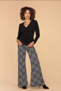 Veronica M - Wide Leg Pant w/ Waistband