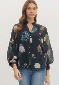 Entro - After Hours Floral Top