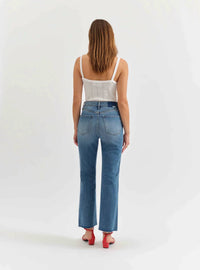 Daze - Soho Rawcut High Rise Ankle Flare Jeans