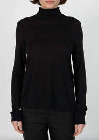 Atm - Heavy Modal Jersey Long Sleeve Turtleneck Top
