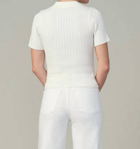 Joe'S Jeans - The Jess Pointelle Polo Top