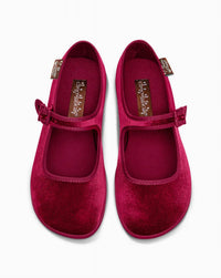 Hot Chocolate Design - Women's Velvet Mary Jane Flat