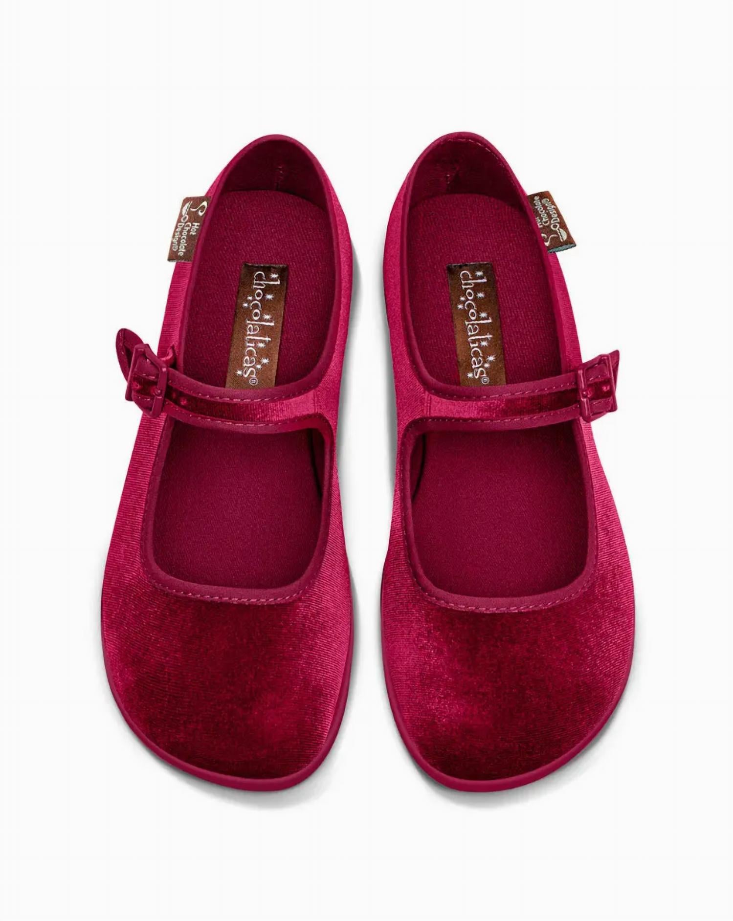 Hot Chocolate Design - Women's Velvet Mary Jane Flat