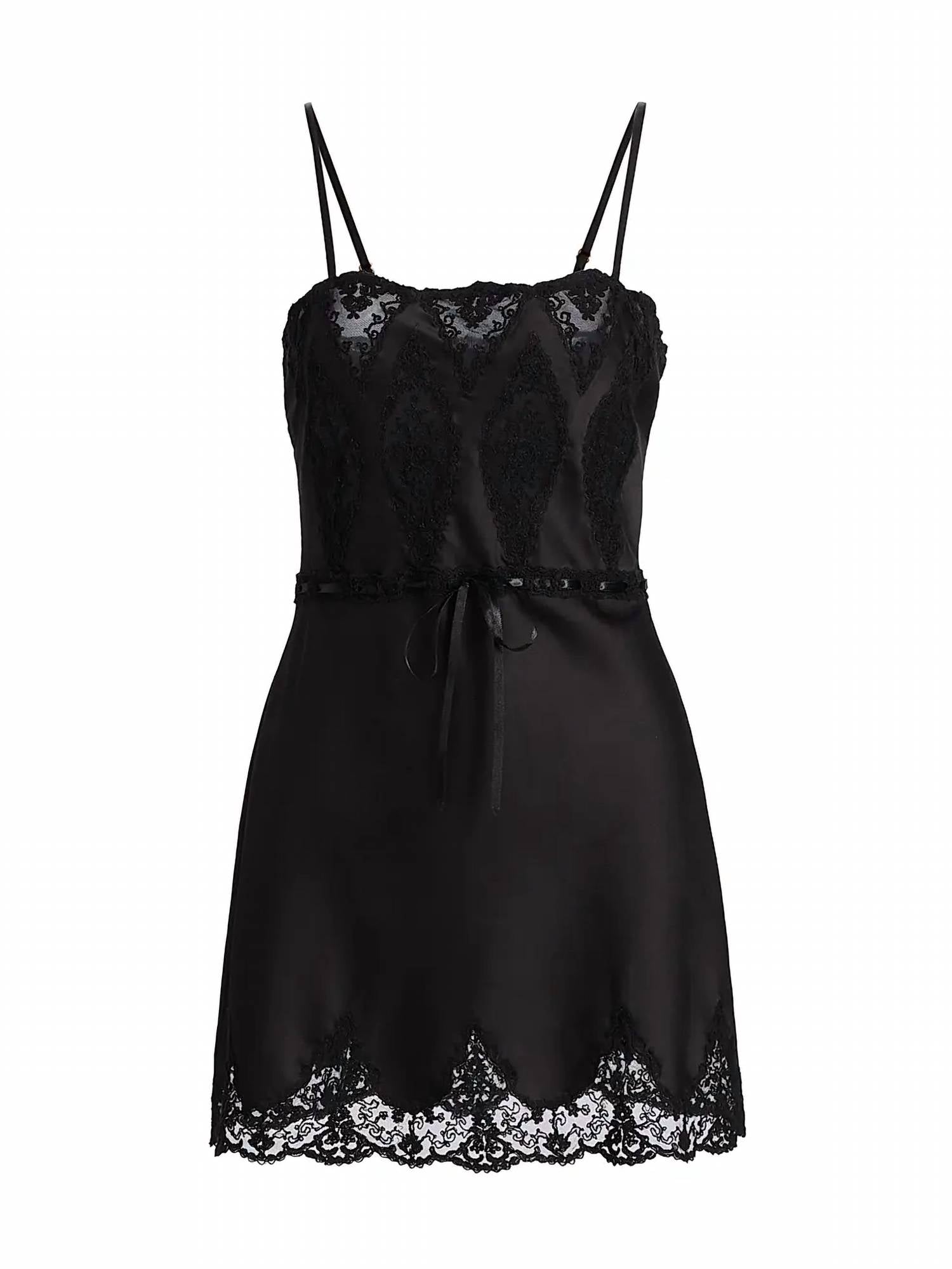Loveshackfancy - Sanna Lace Detailed Mini Slip Dress