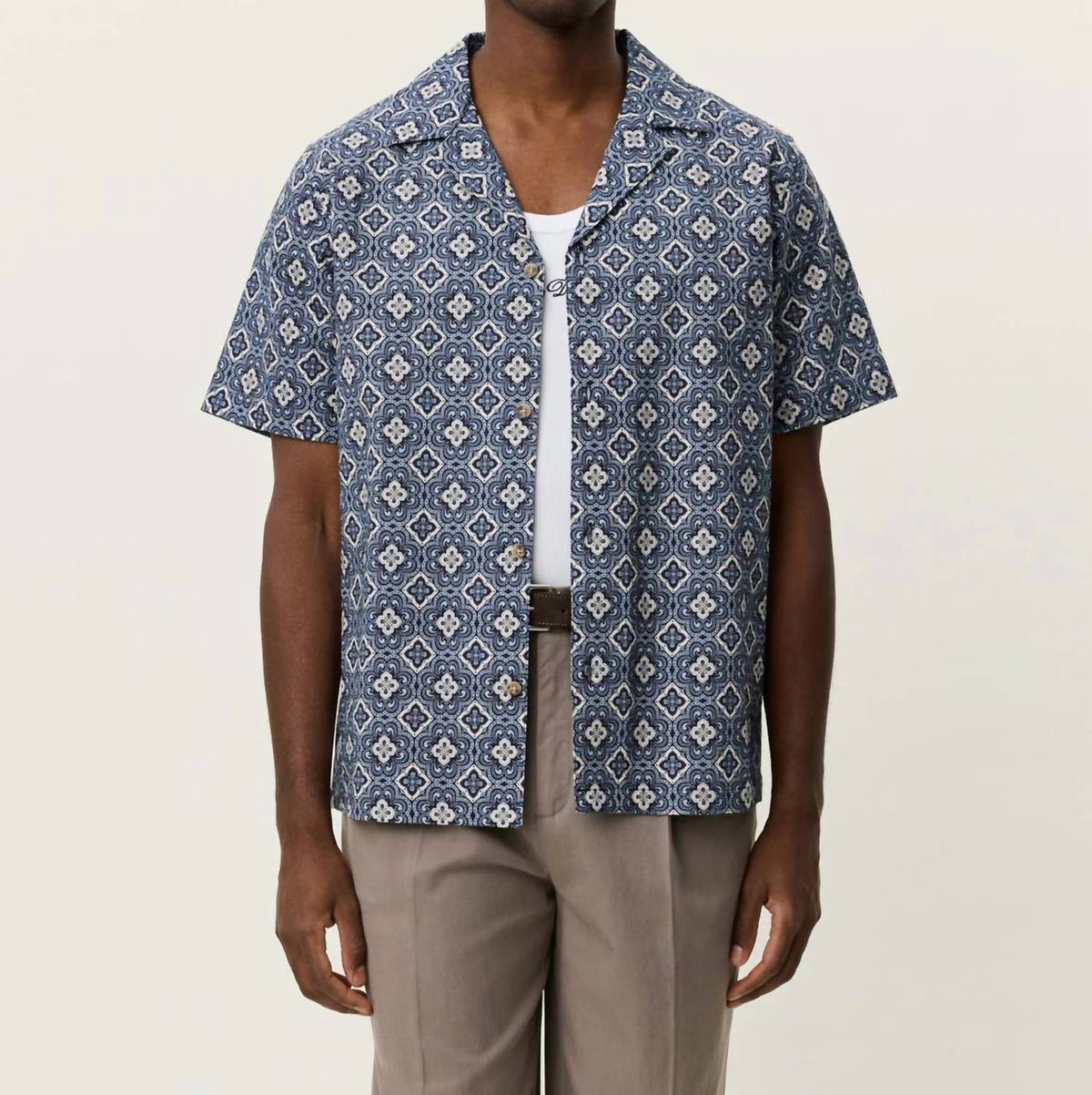 Les Deux - Lukas Arabesque Aop Short Sleeve Shirt