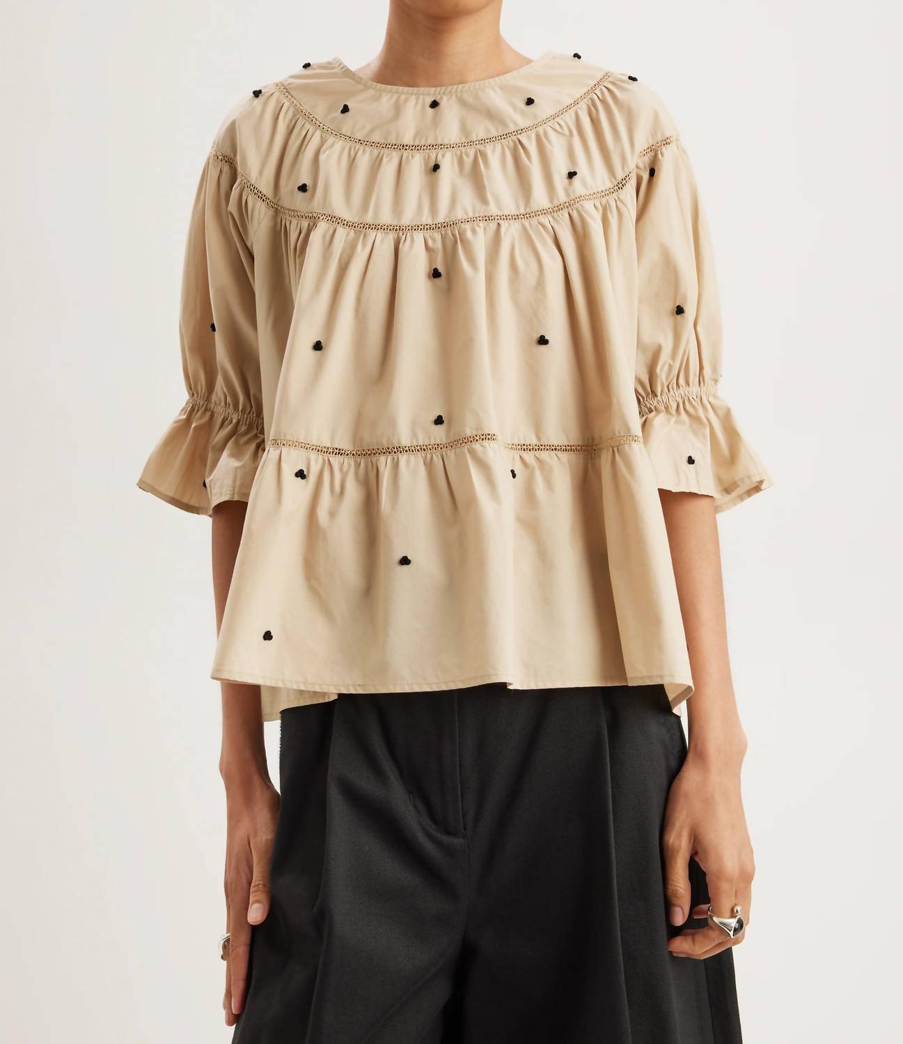 Merlette - Sol With French Knots Top