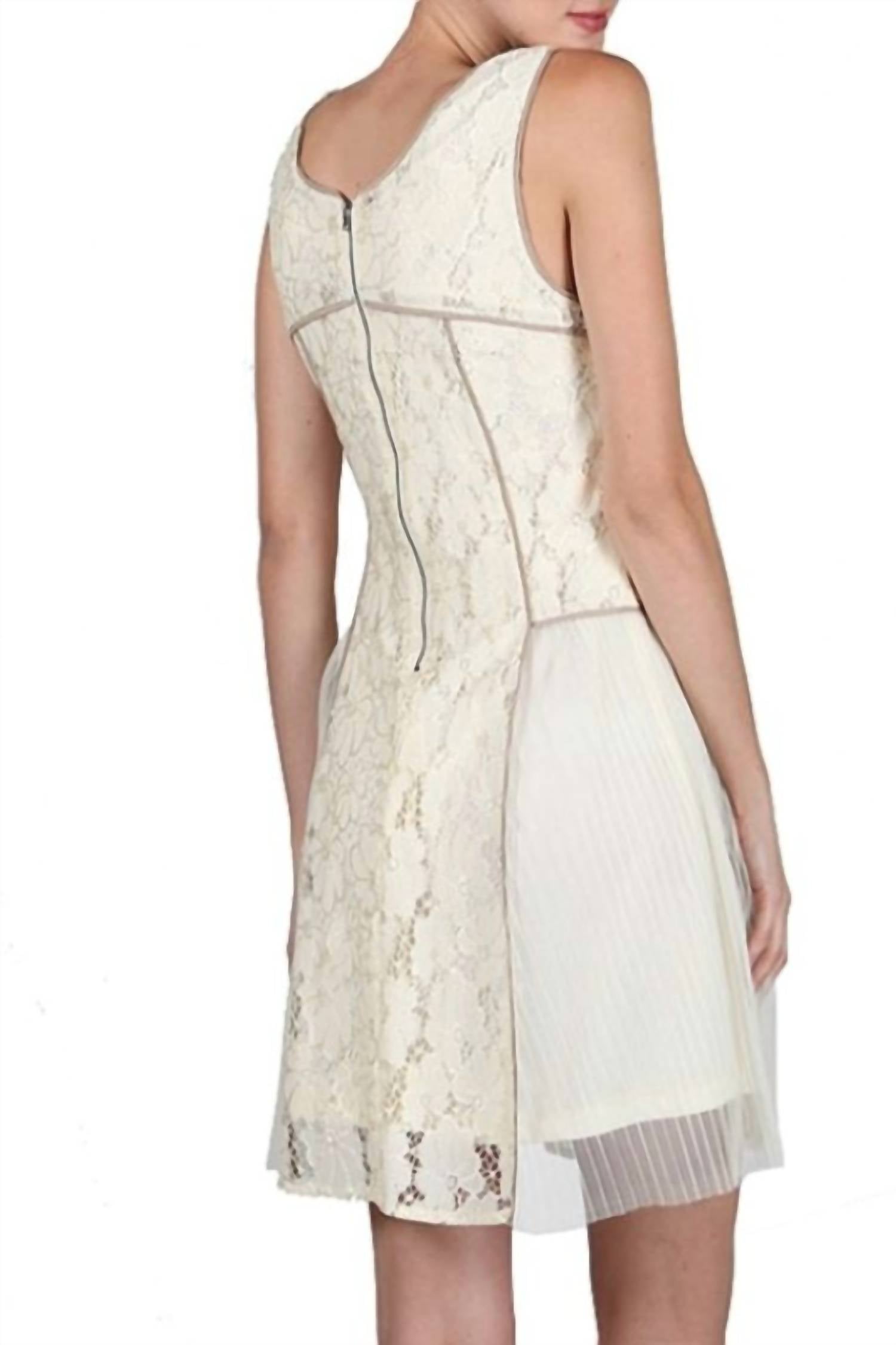 A'Reve - Romantic Lace Mesh Mini Dress