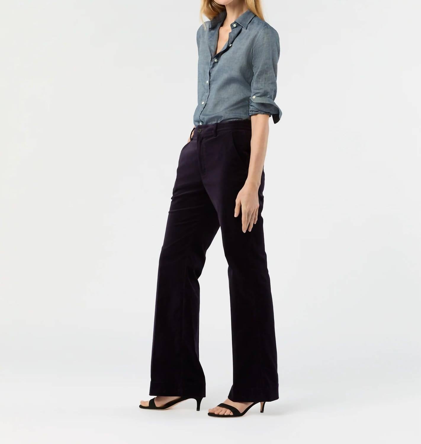 Ann Mashburn - Lindy Velvet Trouser Pants