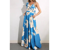 Mulla - One Shoulder Ruffle Pleated Maxi Dress
