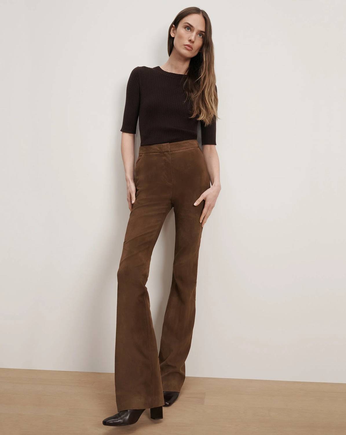 Veronica Beard - Gracie Suede Flare Pant