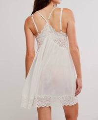 Free People - Fiona V Neck Slip Mini Dress