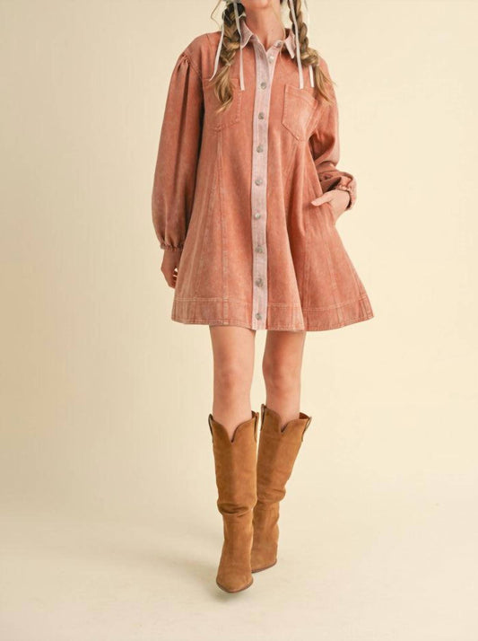 &Merci - Edge Line Denim Mini Dress