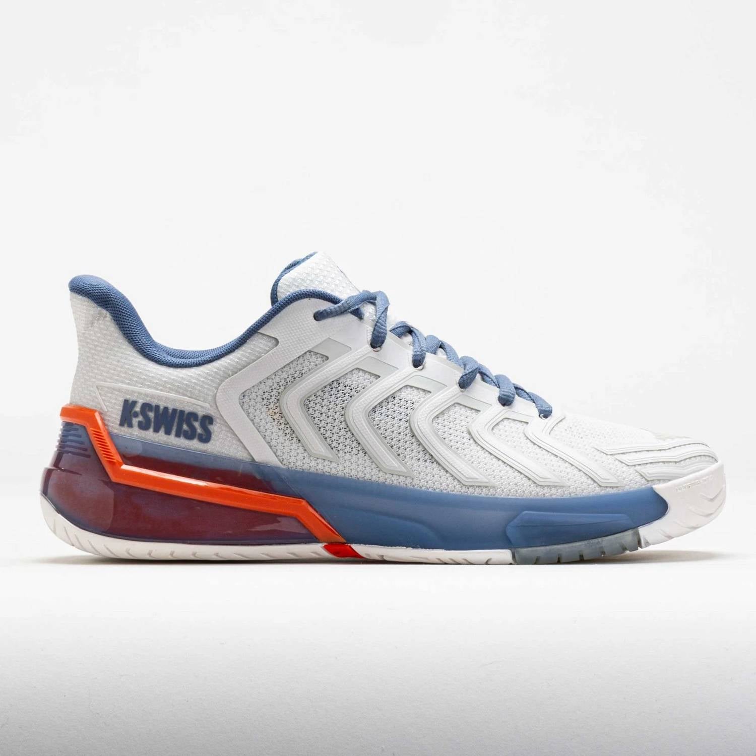 K-Swiss Men's Ultrashot 4 Tennis Shoe in lucent white infinity scarlet ibis - men's shoe