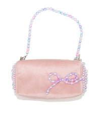 Bari Lynn - Women's Bag Velvet With Pearl Bow