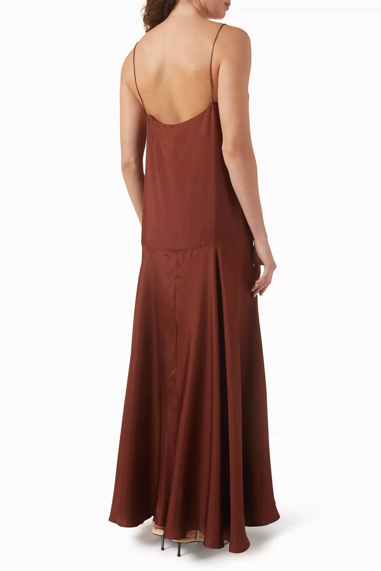 St. Agni - Silk Twill Relaxed Slip Dress