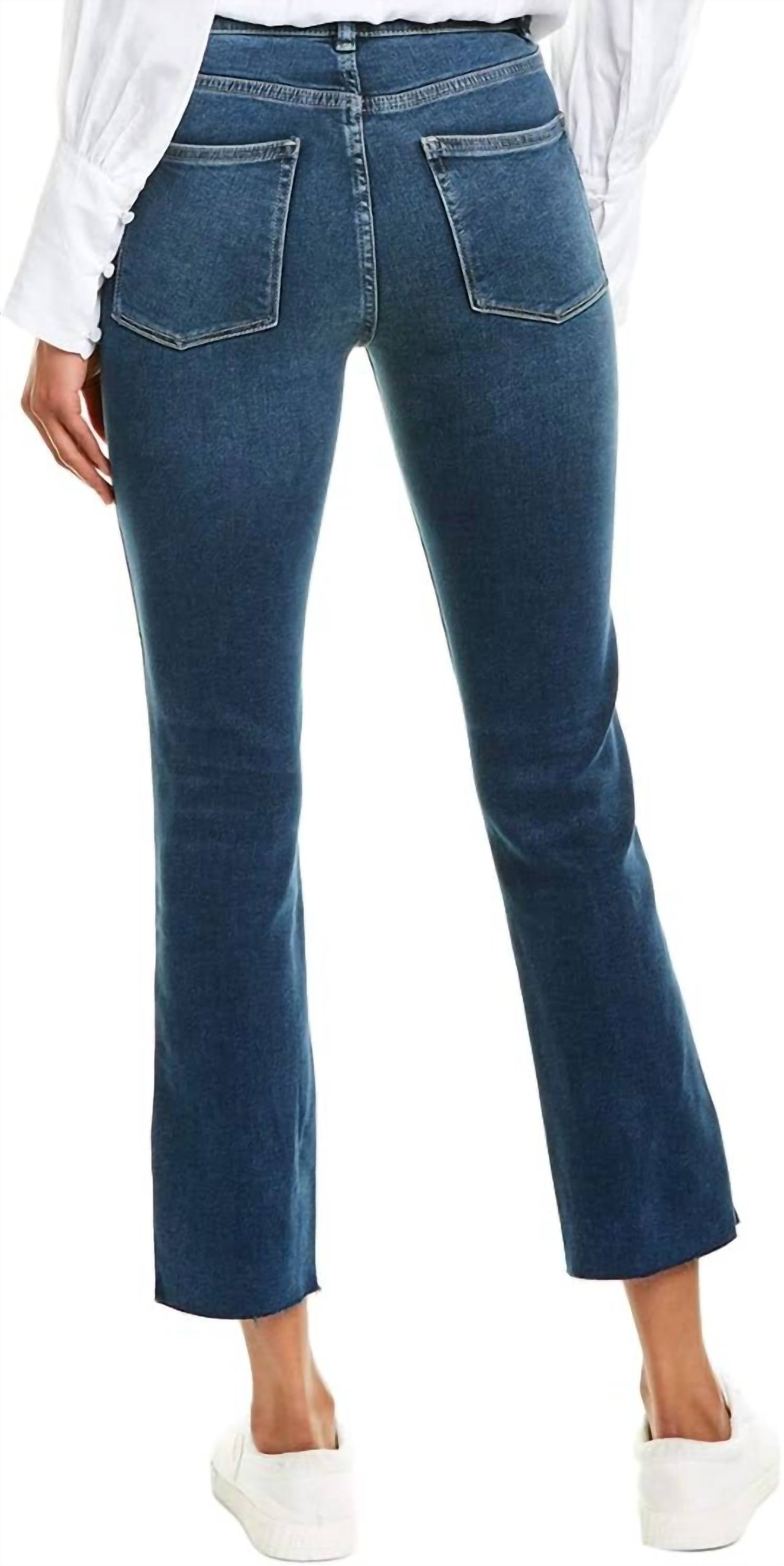 DL1961 - Women's Mara Straight Leg Ankle Jeans in roswell - women's jeans - detail view