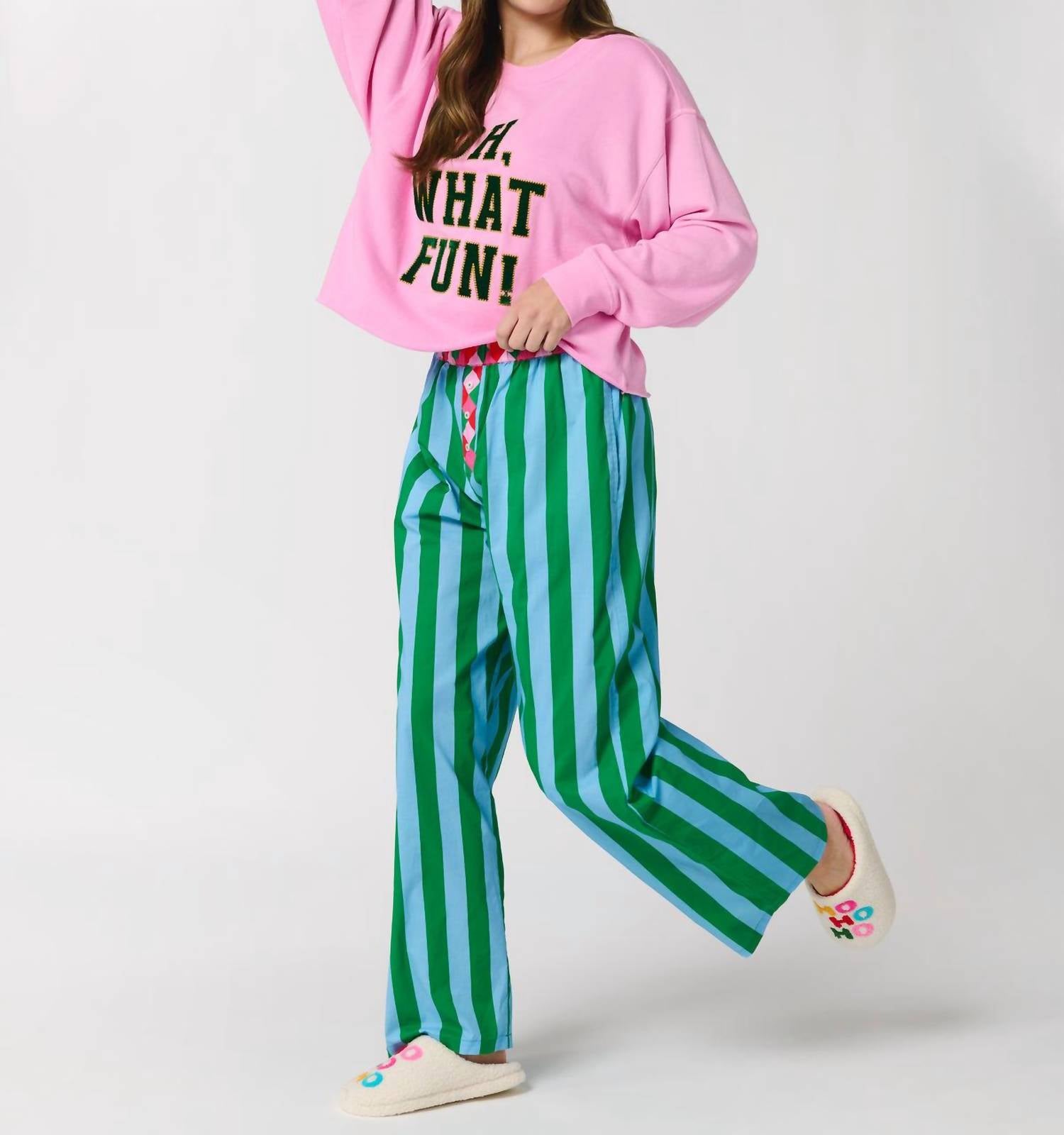 Shiraleah - Festive Stripe Boxer Pant