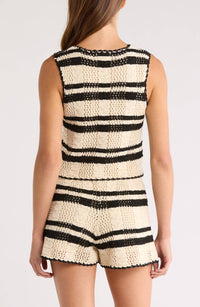 Elan - Tie Front Knit Sleeveless Top