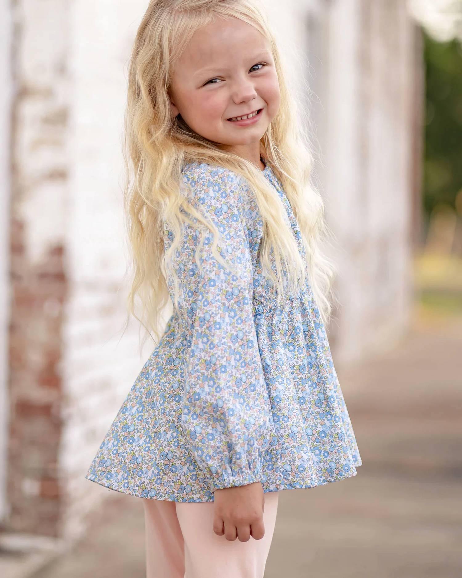The Yellow Lamb - Girl's Gabby Gathered Neck Tunic