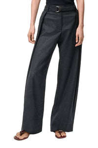 Loewe - Women's Check Belted Trouser With Front Pleat