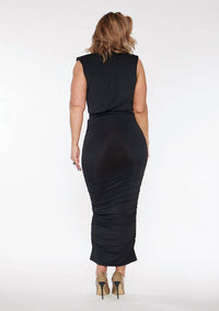 Circular Path - Sleeveless Wrap Bodysuit