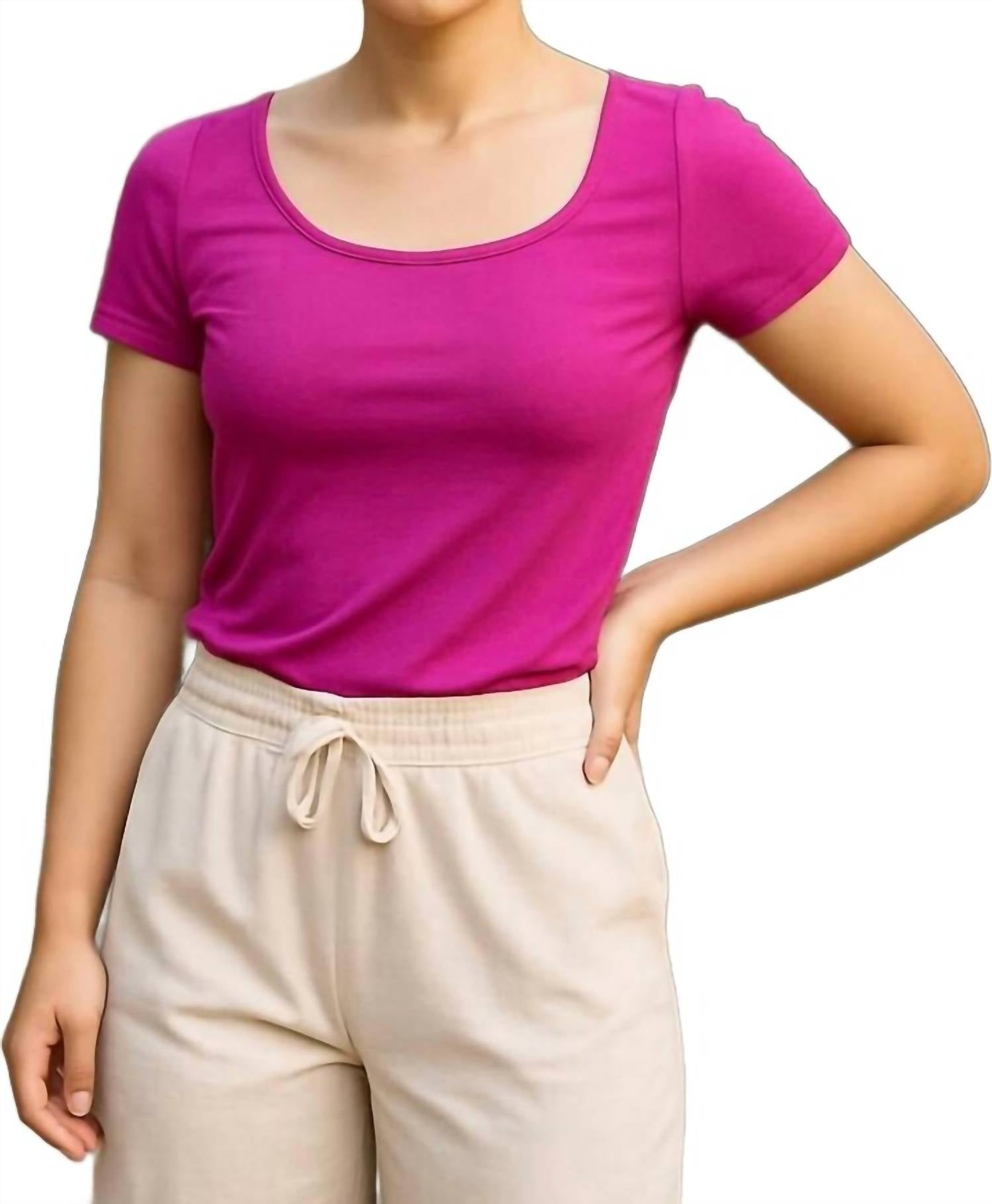 Tyler Boe Perry Tee in hot pink - women's t-shirt