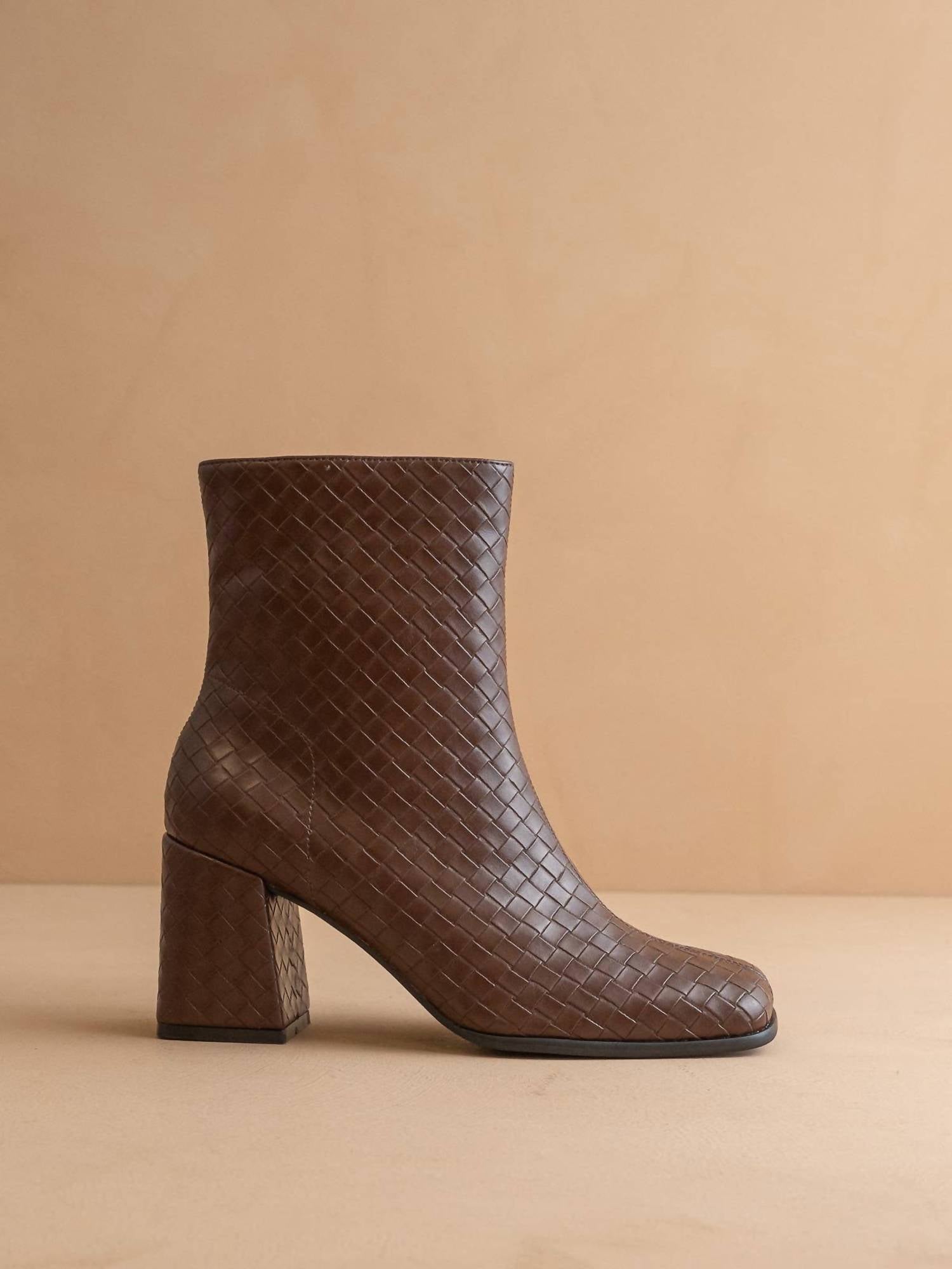 Oasis Society - Women's The Demi Woven Block Heel Ankle Boot