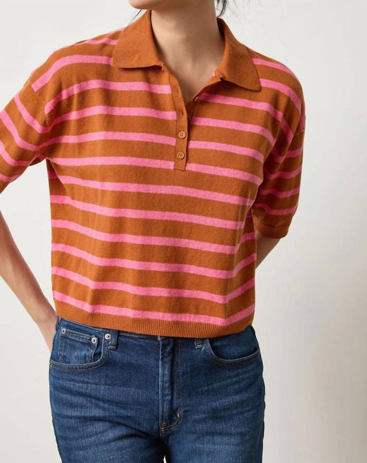 Lilla P - Drop Shoulder Polo Neck Sweater