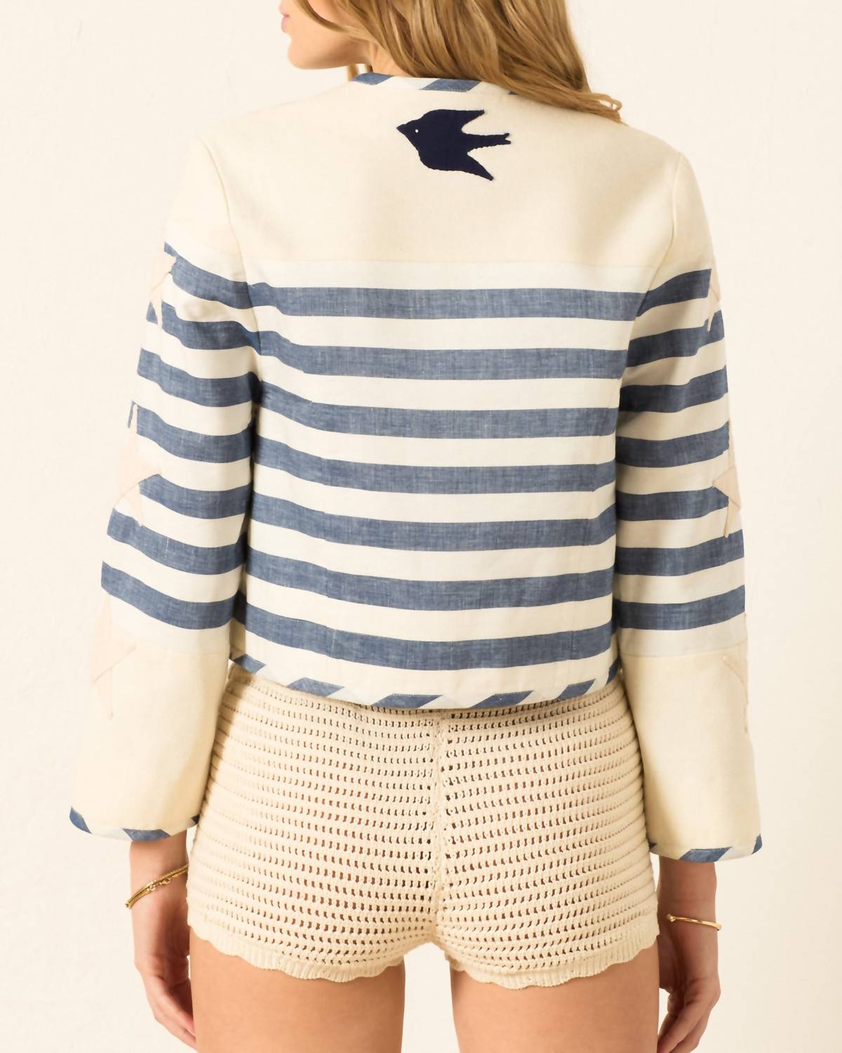Alix Of Bohemia - Rowan Star and Stripe Linen Jacket