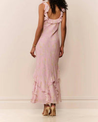 Loveshackfancy - Roseline Floral Chiffon Maxi Dress
