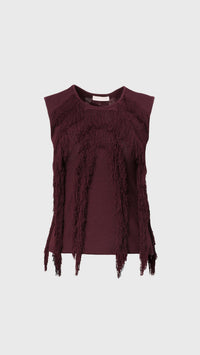 Ulla Johnson Bonnie Sleeveless Knit Top in mahogany - women's blouse - view 4