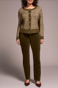 TRIBAL Fly Front 5 Pocket Pant in ivy - women's pants