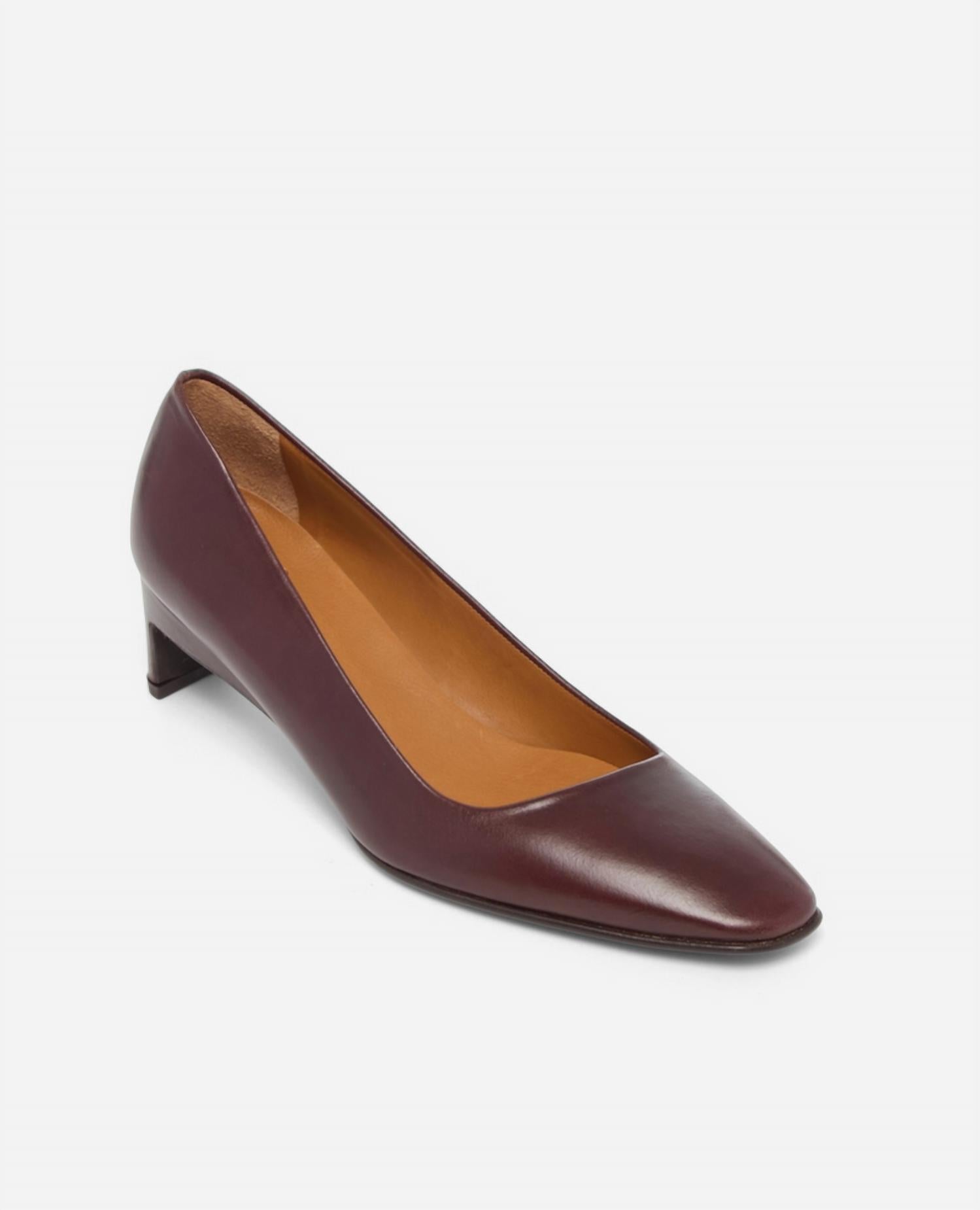 COCLICO Women's Sugar Pumps in oxblood leather - women's heels
