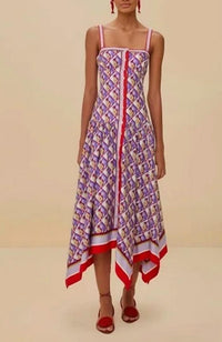 Farm Rio - GRAPHIC PINEAPPLE SCARF DRESS