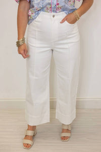 Entro - High Waist Wide Leg Pants