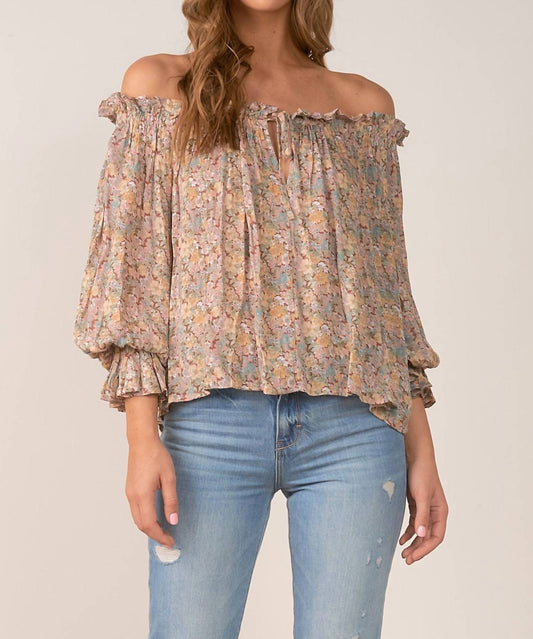 Elan - Long Sleeve Off Shoulder Top