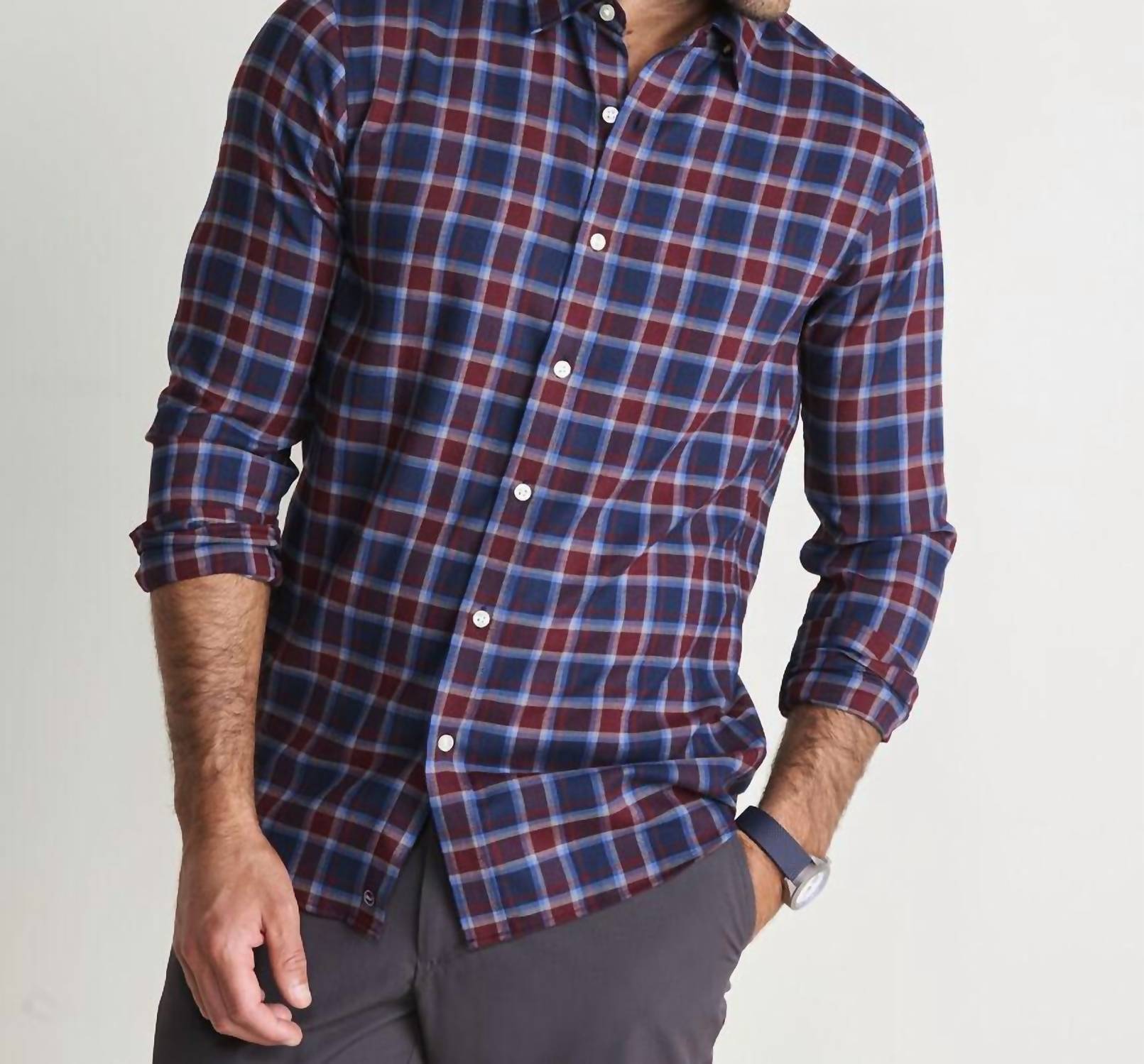 Vineyard Vines - Performance Brushed Tech Twill Jethro Plaid Shirt