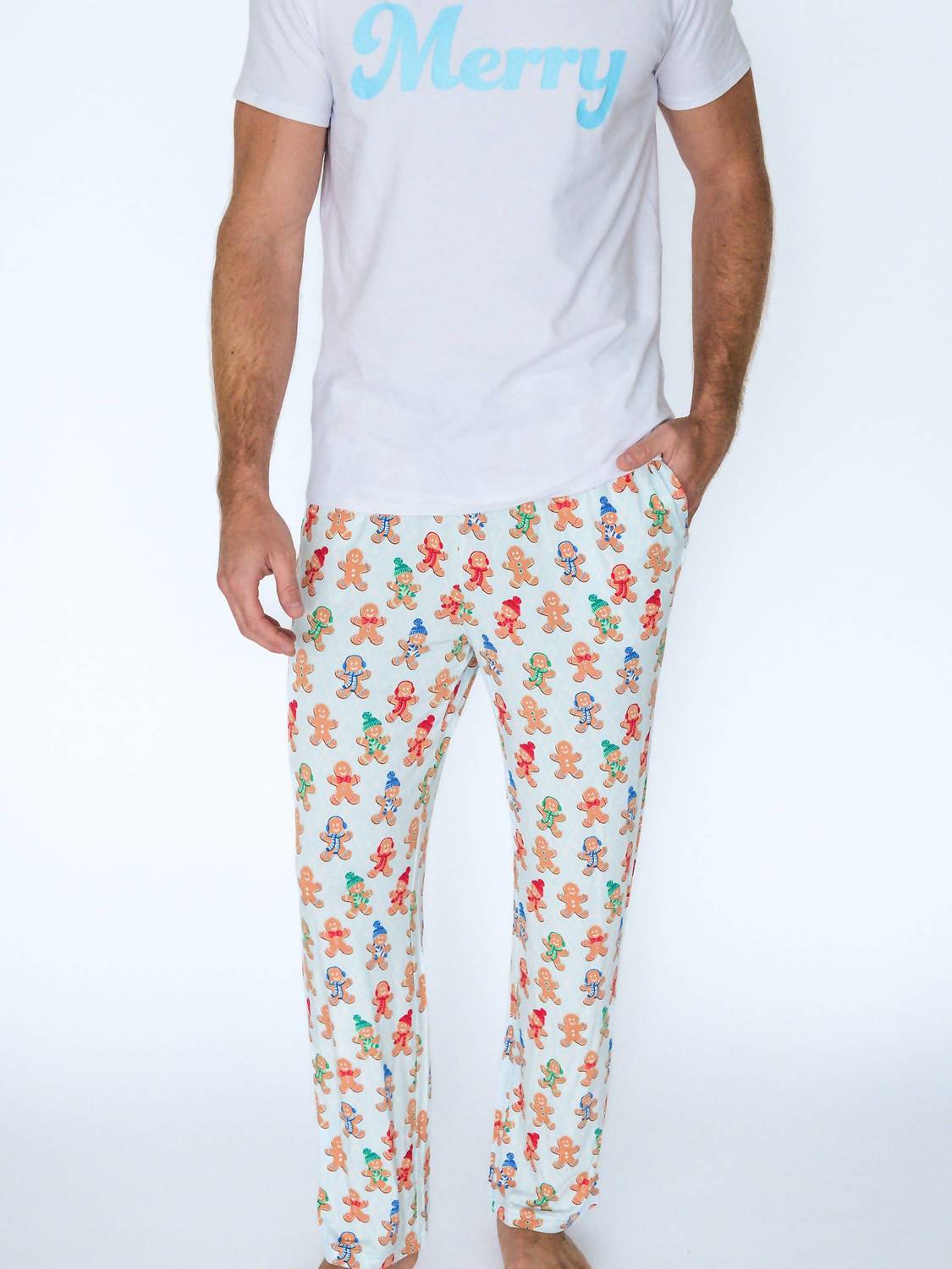 Rufflebutts - Unisex - Bamboo Gingerbread Buddies Pajama Pants
