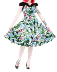 Orchid Bloom - Floral Swing Dress