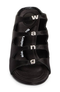 Alexander Wang - Women's Satin Lolita Crystal Embellished Sandal Heels