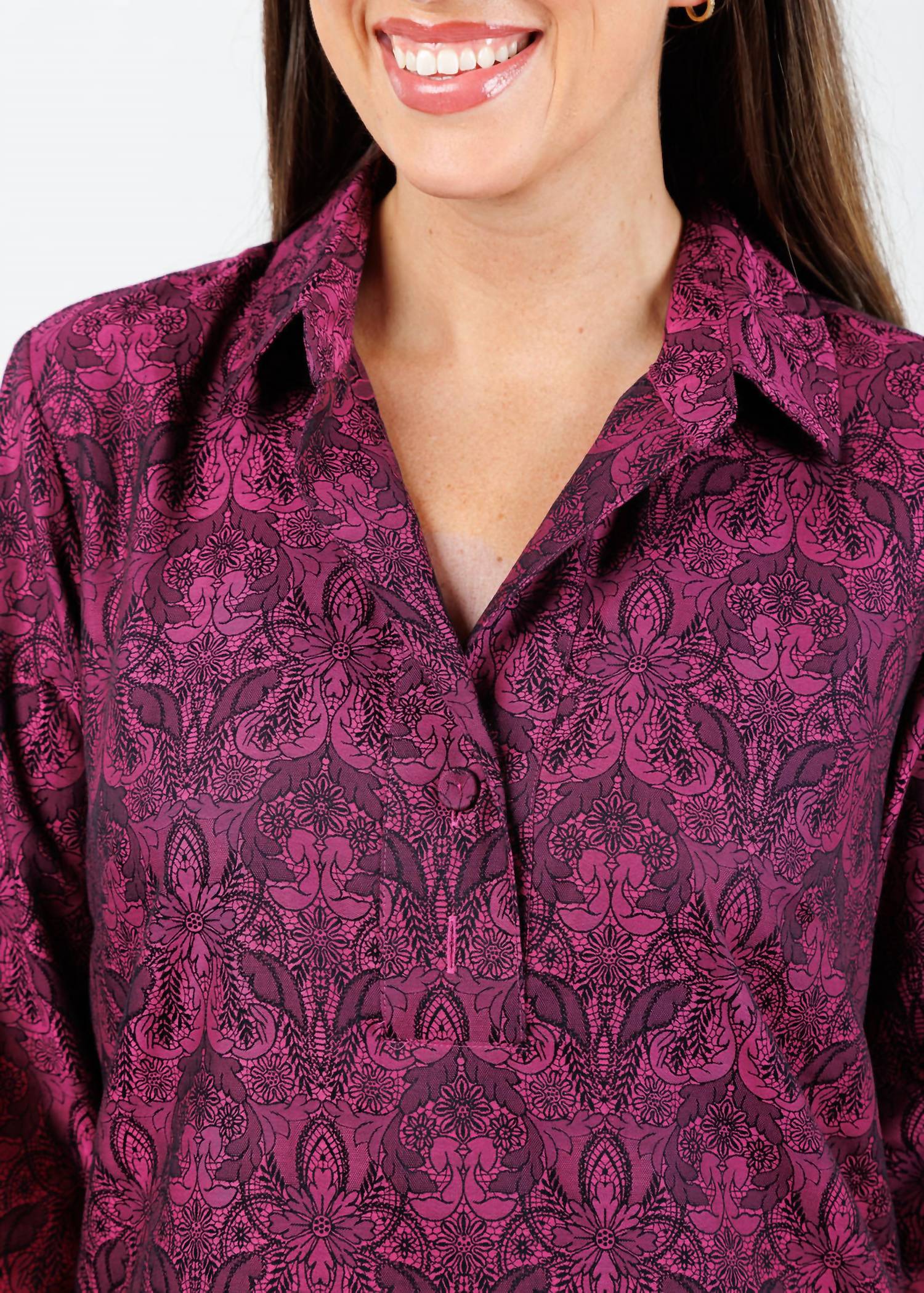 Hinson Wu - Aileen 3/4 Sleeve Blouse