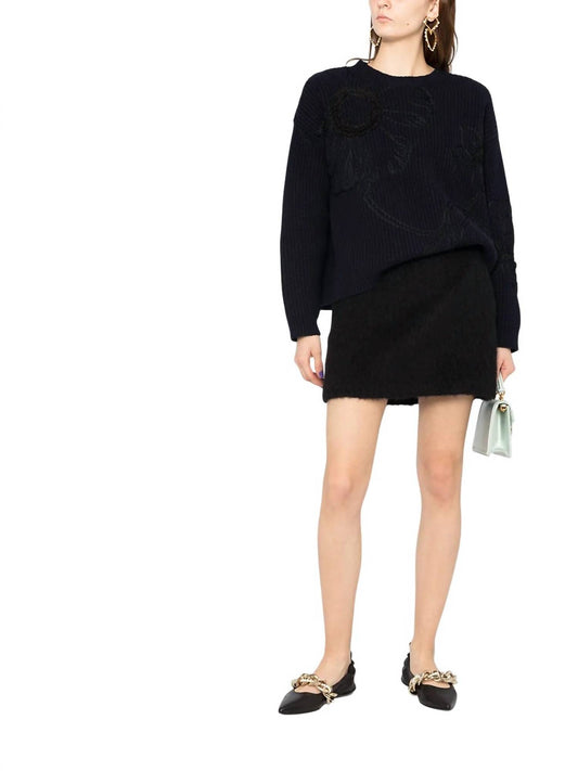 Valentino - Floral Embroidered Knitted Jumper