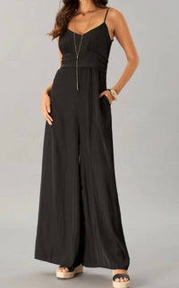 Lola & Sophie - Satin Fitted Jumpsuit