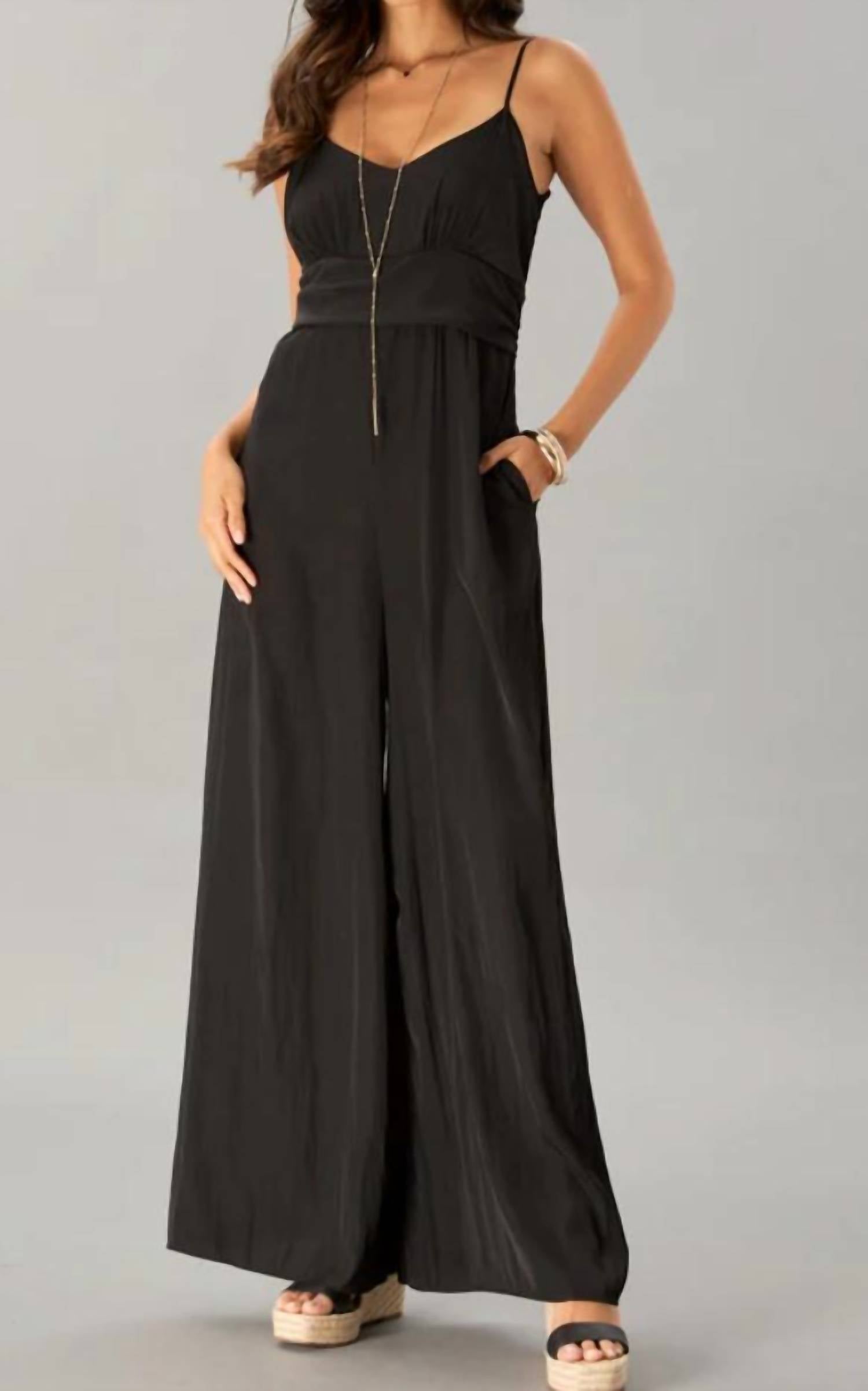Lola & Sophie - Satin Fitted Jumpsuit