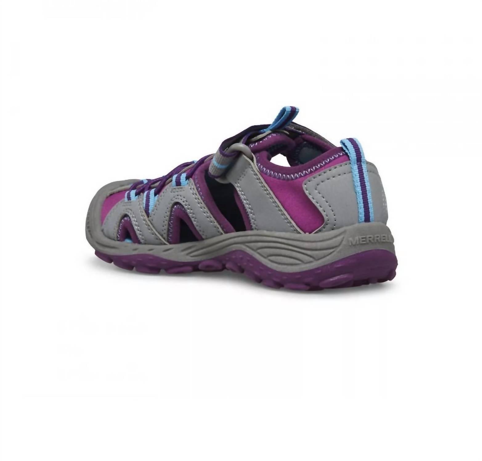 MERRELL Kids' Hydro 2 Sandal in grey berry - kids' sandal - alternate view