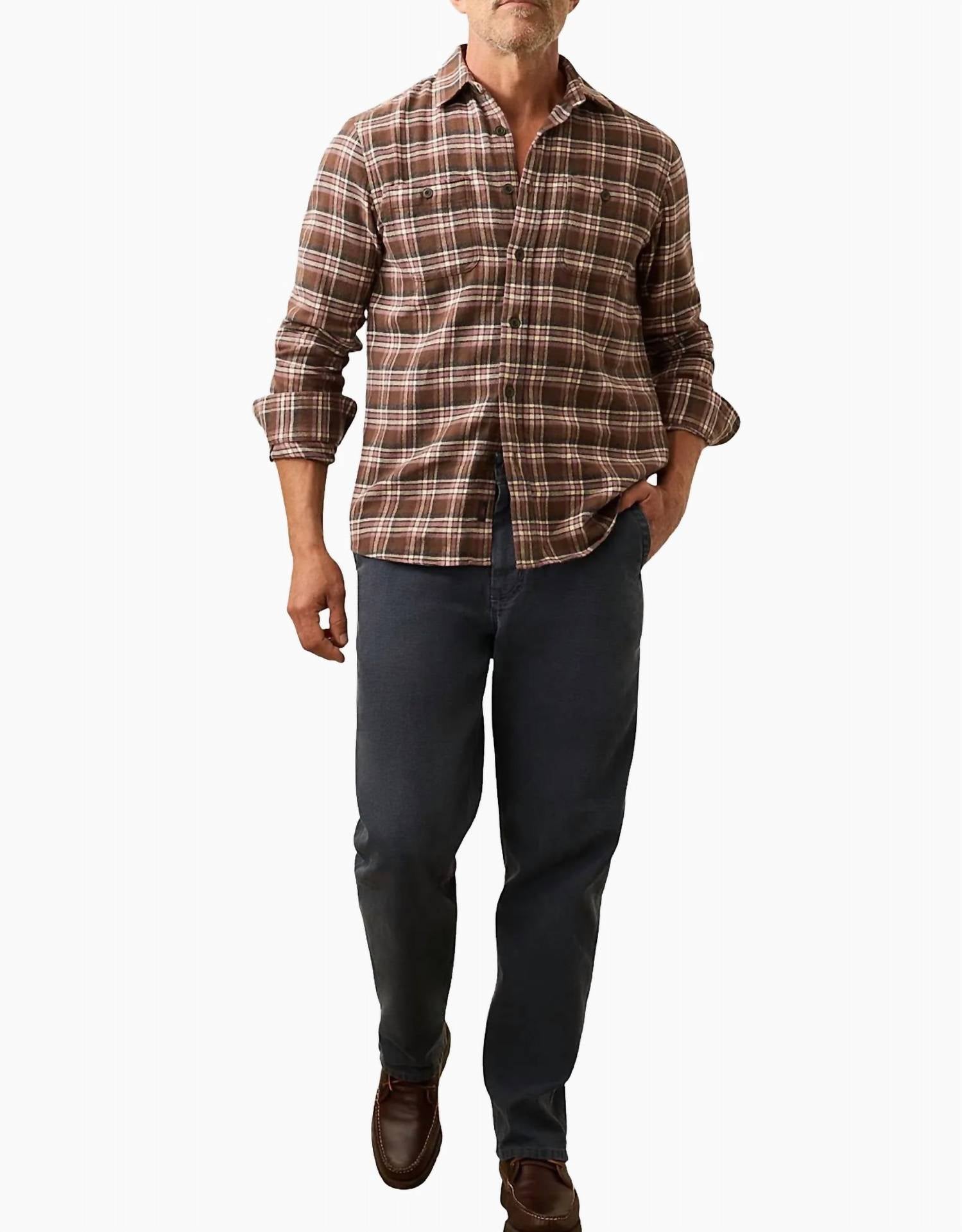 Faherty - Nazare Button Front Flannel Shirt