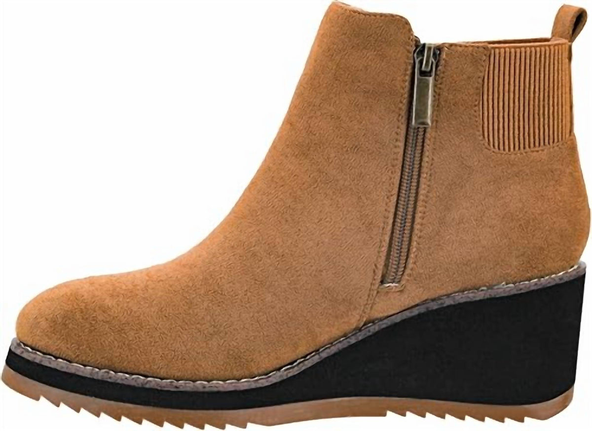 Corkys Footwear - Women's Let's Get Lost Faux Suede Wedge Booties