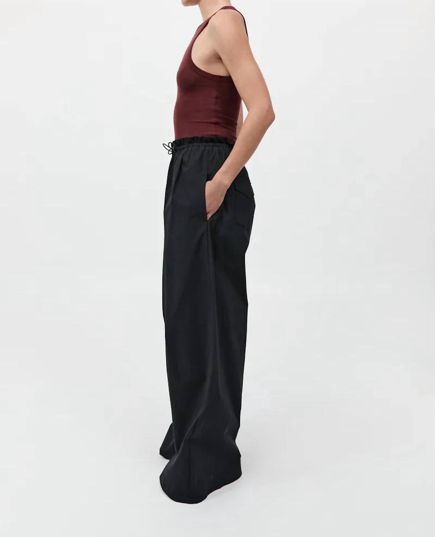 St. Agni - Paper Bag Waist Pants - Petite