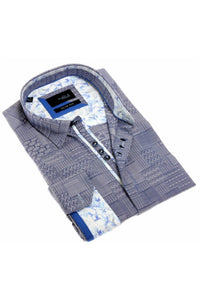 Eight X - Jacquard Button Down Shirt With Colorful Trim
