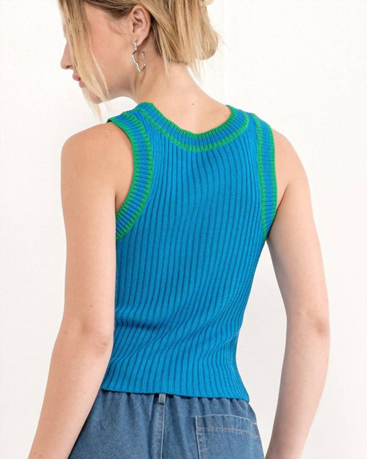 Pretty Garbage - Coralie Contrast Rib Tank